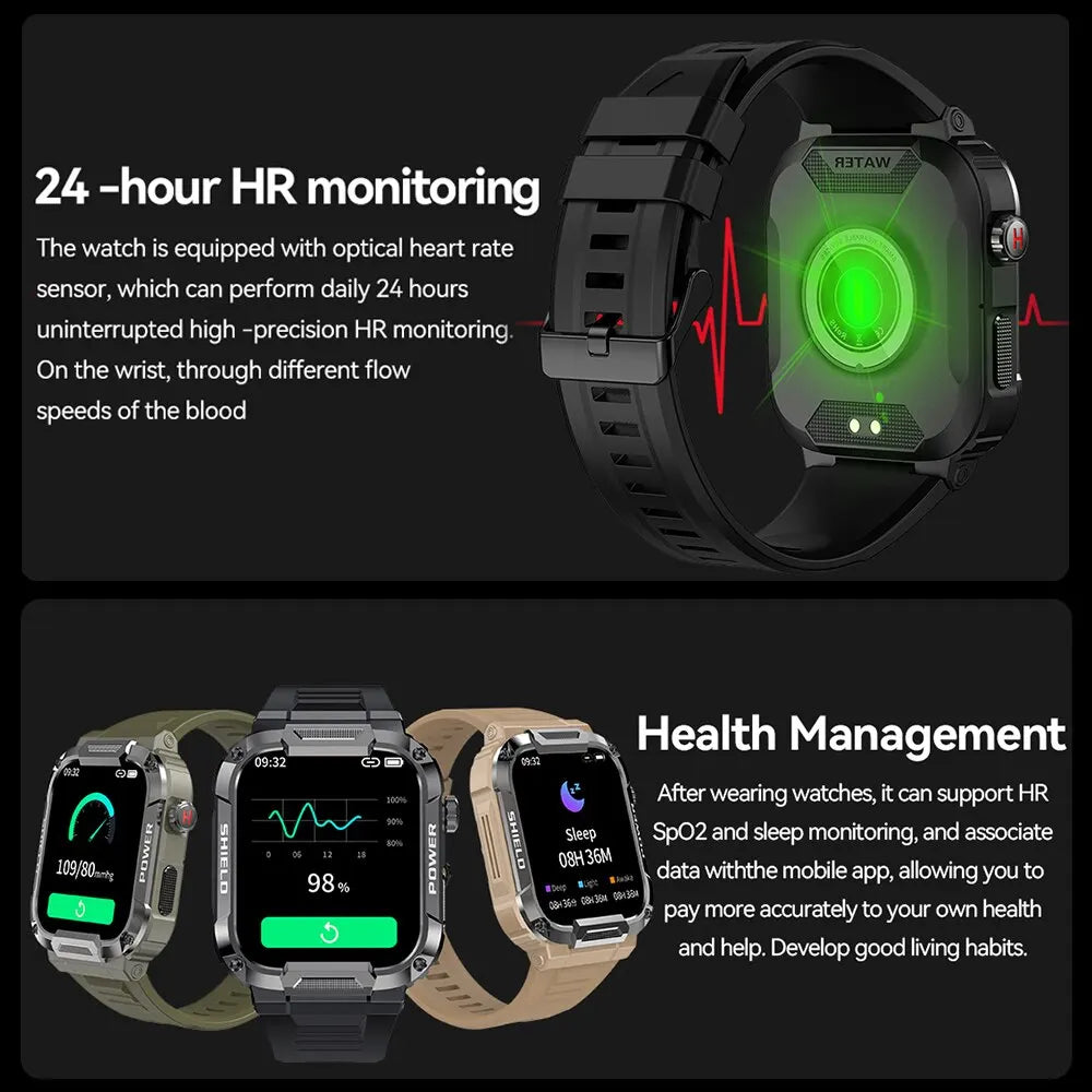 Outdoor Military Smart Watch Men - sumet.shop