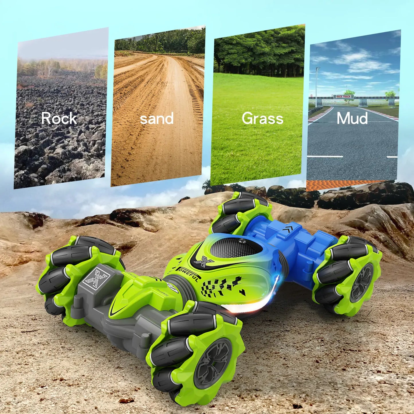 Radio Remote Control 4WD RC Stunt Car 2.4G - sumet.shop