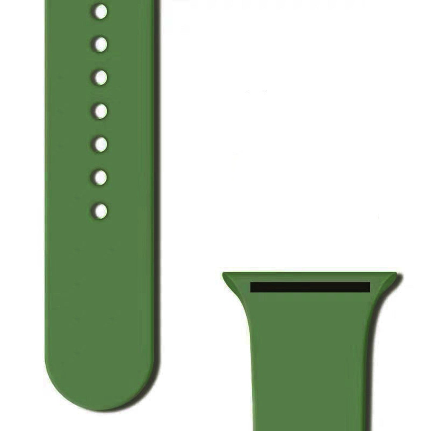 Monochrome Silicone Stud Buckle Watch Strap