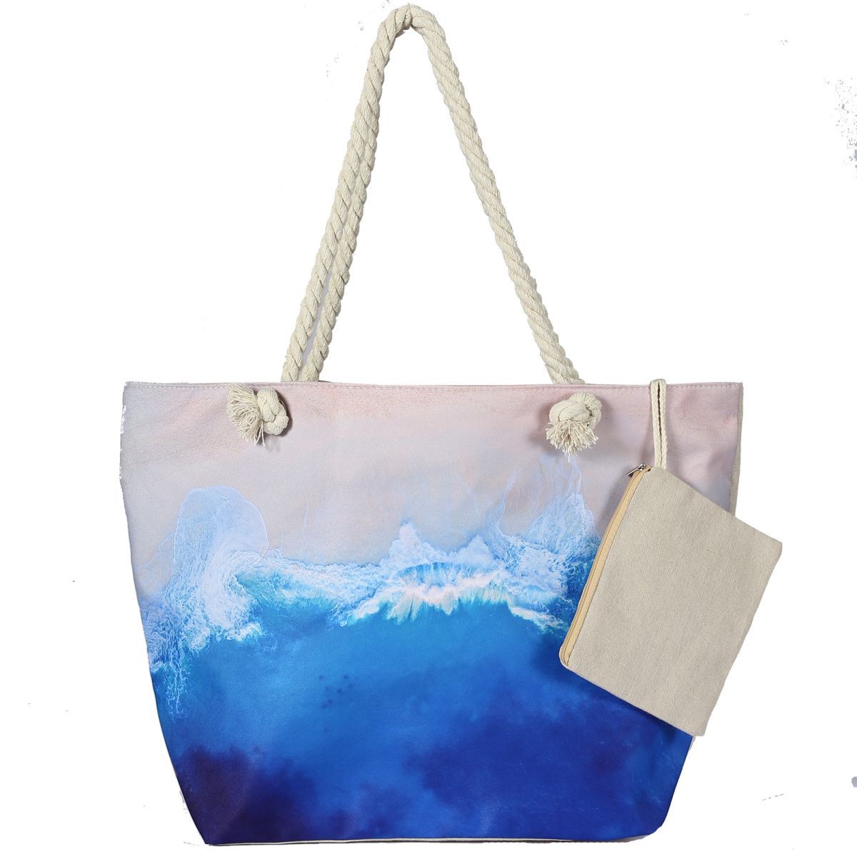 Beach Waterproof Bags Canvas Beach Tote Bag For Women.