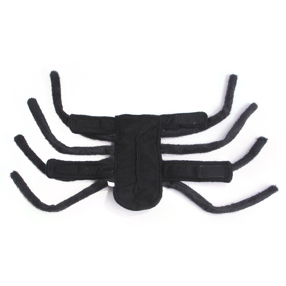 Pet Halloween Funny Spider Chest Back Creative Cat Dog Small Dog Transformation Costume For Dogs Cats Party Cosplay Funny Outfit