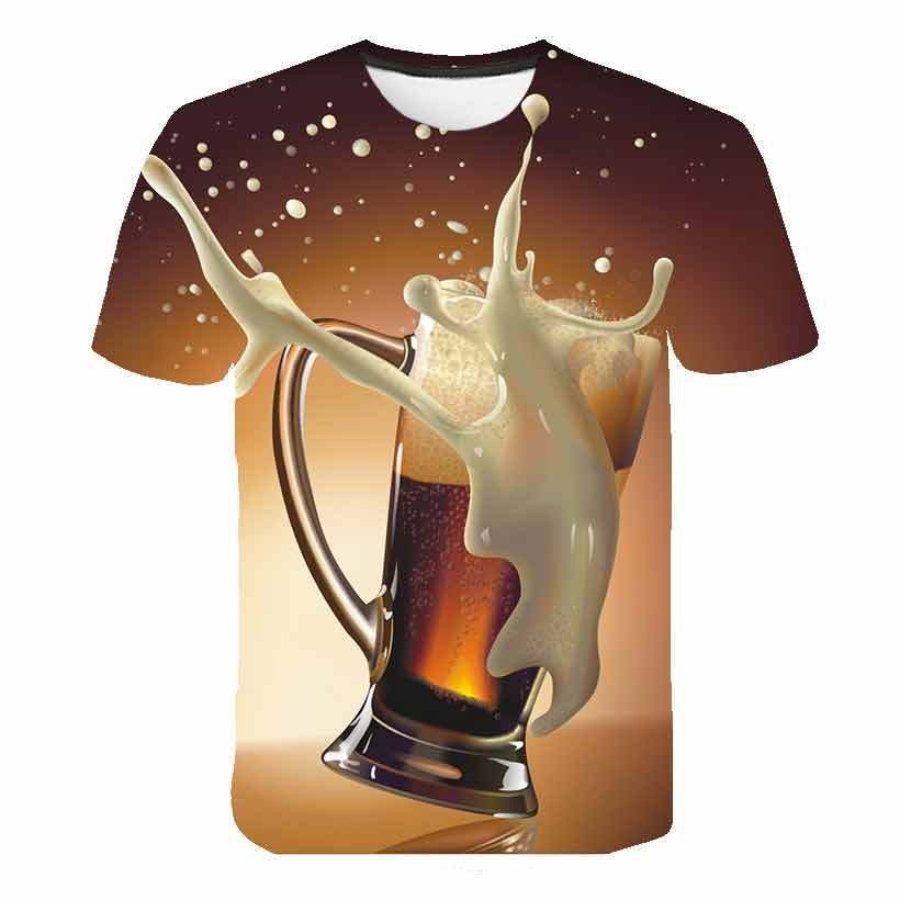 Short-sleeved T-shirt Men's Fashion Casual 3D Short-sleeved T-shirt