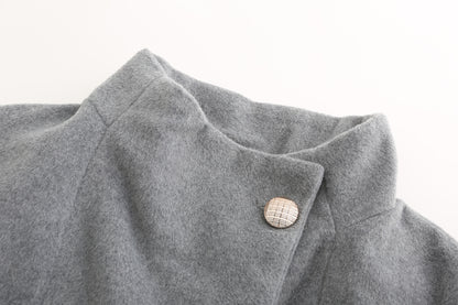 Women's Long Slim Fit Long Sleeve Woolen Coat