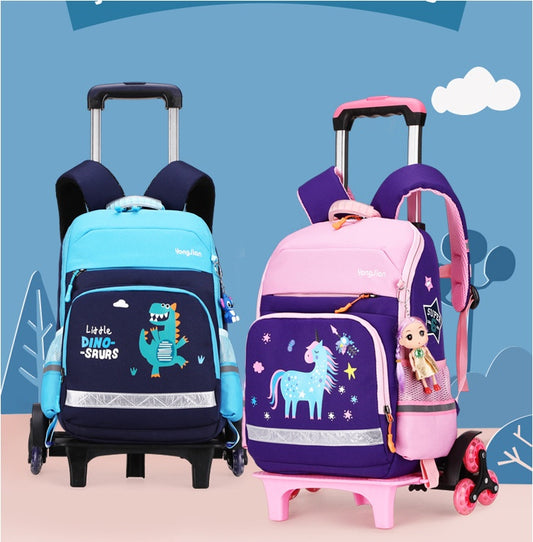 Bag For Elementary  Korean Detachable Trolley  Bag For Elementary School Students