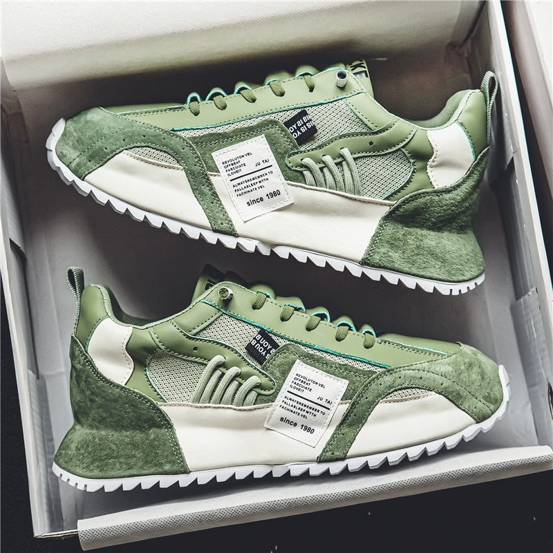 Casual Sneaker  Men's Spring New Fashion All-match Casual Sneaker Thick Bottom Height Increasing Non-slip