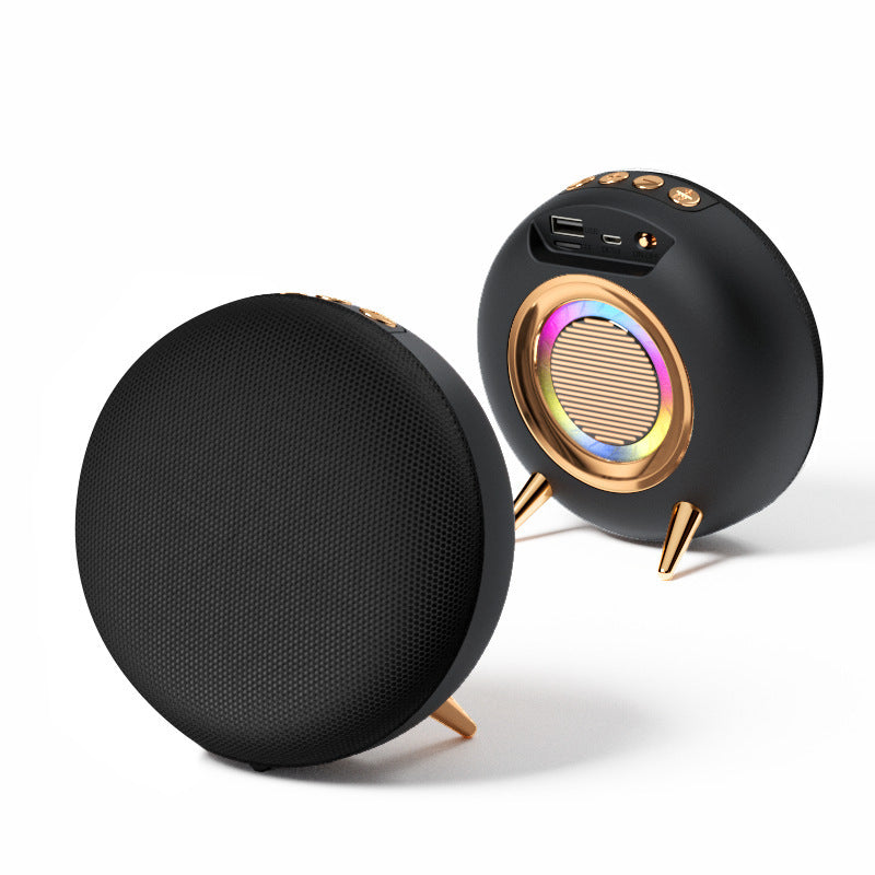 Cloth Art Bluetooth Speaker Creative Seven Lights Heavy Bass