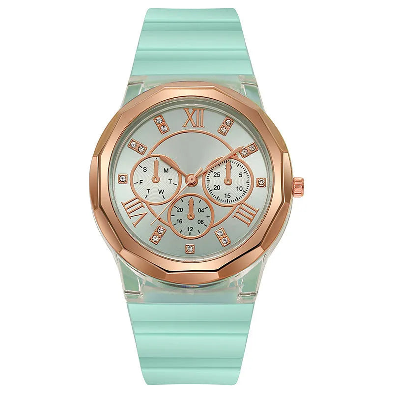 Silicone Watch Makaron Ins Women's Fashion Silicone Watch
