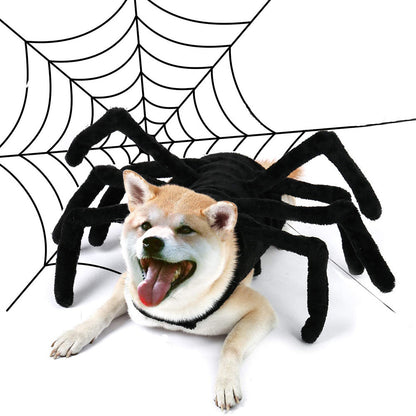 Pet Halloween Funny Spider Chest Back Creative Cat Dog Small Dog Transformation Costume For Dogs Cats Party Cosplay Funny Outfit