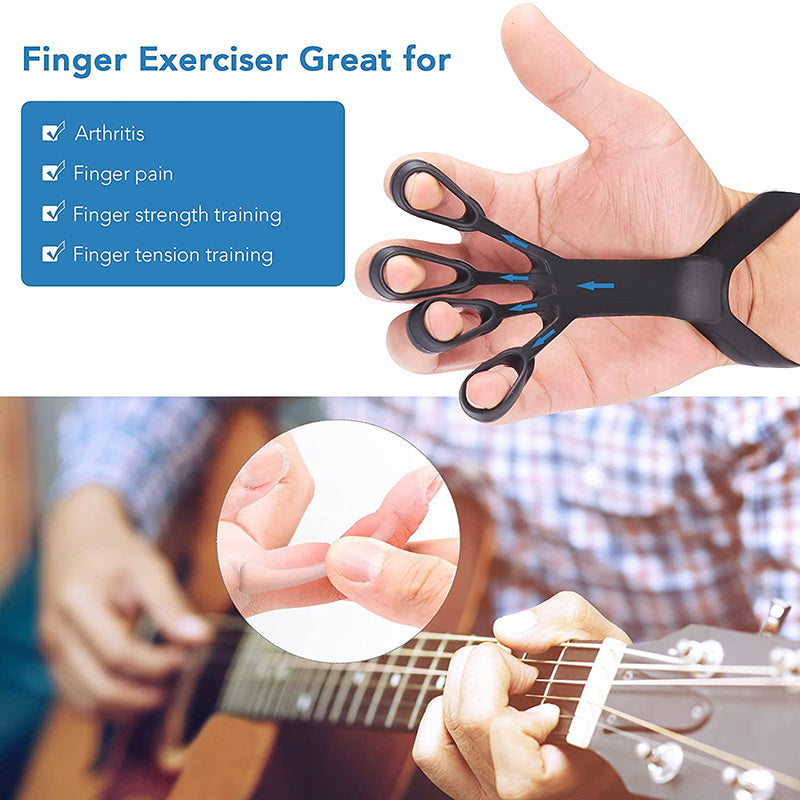 Finger Exercise Silicone Grip Device Finger Exercise Stretcher Arthritis Hand Grip Trainer Strengthen Rehabilitation Training To Relieve Pain