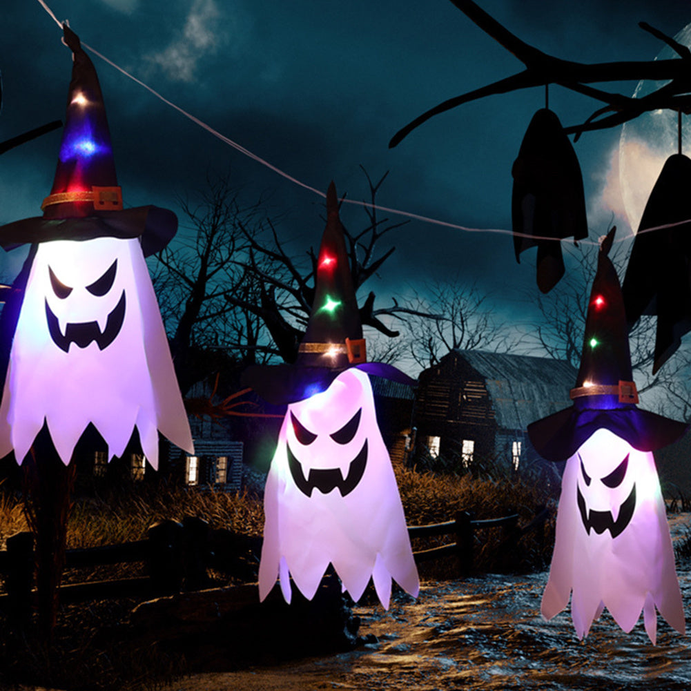 Halloween Holiday Decoration Lanterns Cloth Art Ghost Halloween String Lights