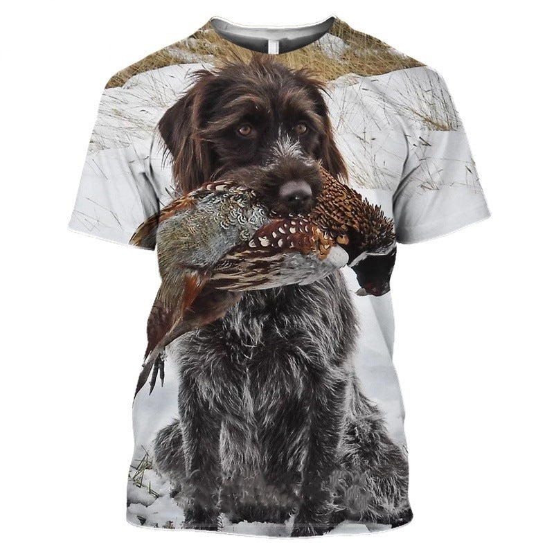 Round Neck Top Men's Digital Printing Round Neck Top