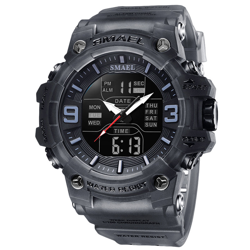 Sports Waterproof Electronic Watch Multi-function Training Alarm Clock Watch - sumet.shop