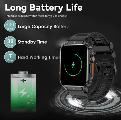 L81 Outdoor Sports Smartwatch Answer Call Big Battery Fitness Tracker Waterproof Smartwatch Men For IOS Android