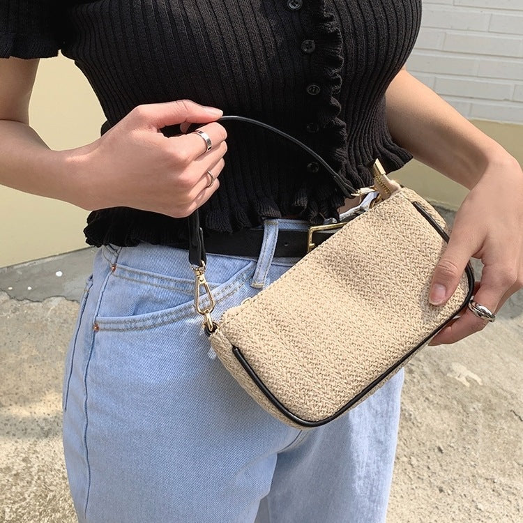 bag Beach portable straw bag