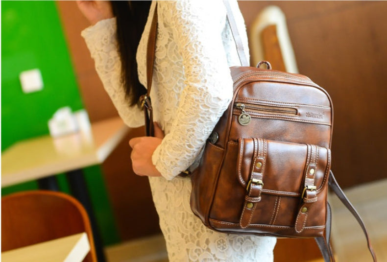 Vintage fashion backpack