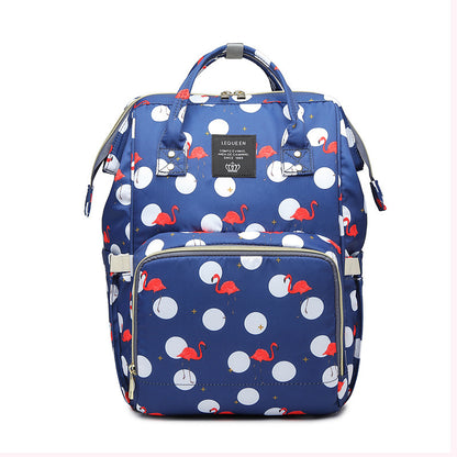 Baby Bag Flamingo Print Backpack Mother and Baby Bag