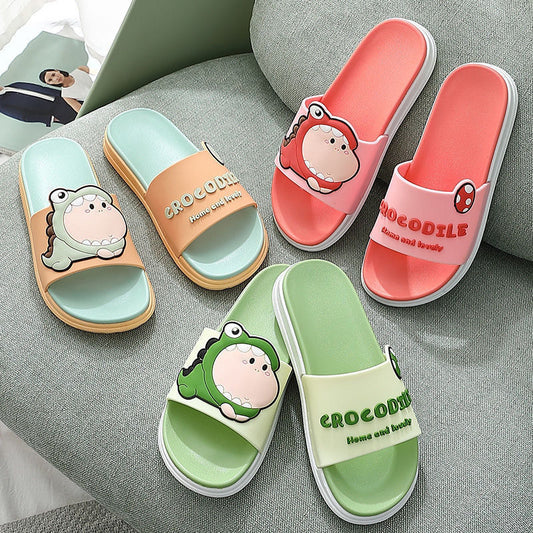 Dinosaur Slippers Cute Cartoon Fashionable Household Dinosaur Slippers