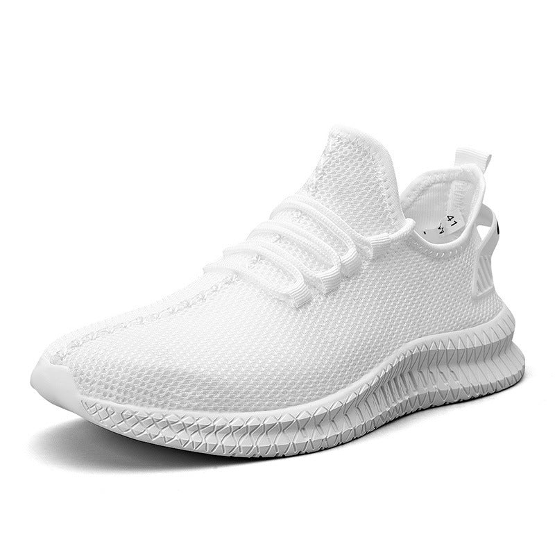 Woven Mesh Sneaker Small White Shoes Summer And Autumn Plus Size Men's Sports Casual Shoes