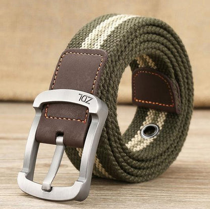 Canvas belt men's and women's pin buckle belt - sumet.shop