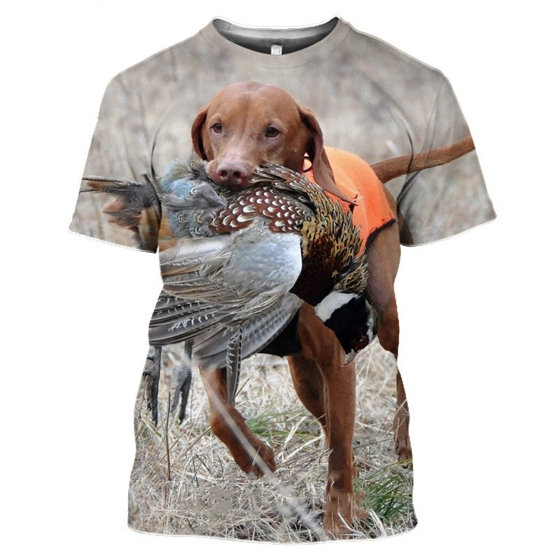 Round Neck Top Men's Digital Printing Round Neck Top