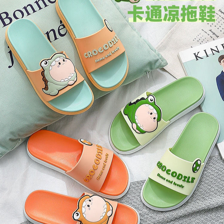 Dinosaur Slippers Cute Cartoon Fashionable Household Dinosaur Slippers