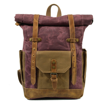 waterproof rucksack Retro contrast color waterproof rucksack
