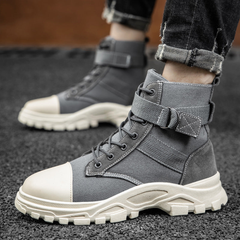 casual high top Boots Martin boots men's autumn retro casual high top