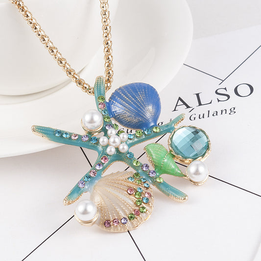 Starfish pendant necklace