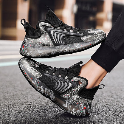 Low-top lace-up casual shoes