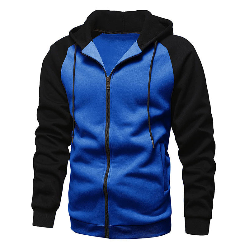 New Coat Men's Color Blocking Fashion Raglan Sleeve Sweater - sumet.shop