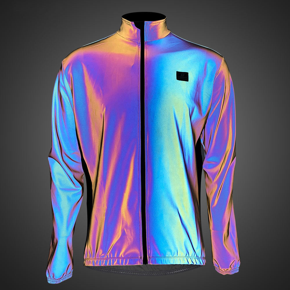 Cycling Jacket Colorful Reflective Night Riding Safety Jacket - sumet.shop