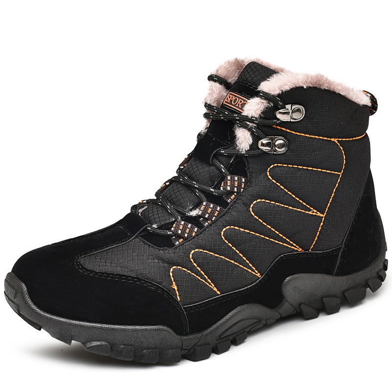 Winter outdoor snow boots plus velvet warmth plus size cotton boots list