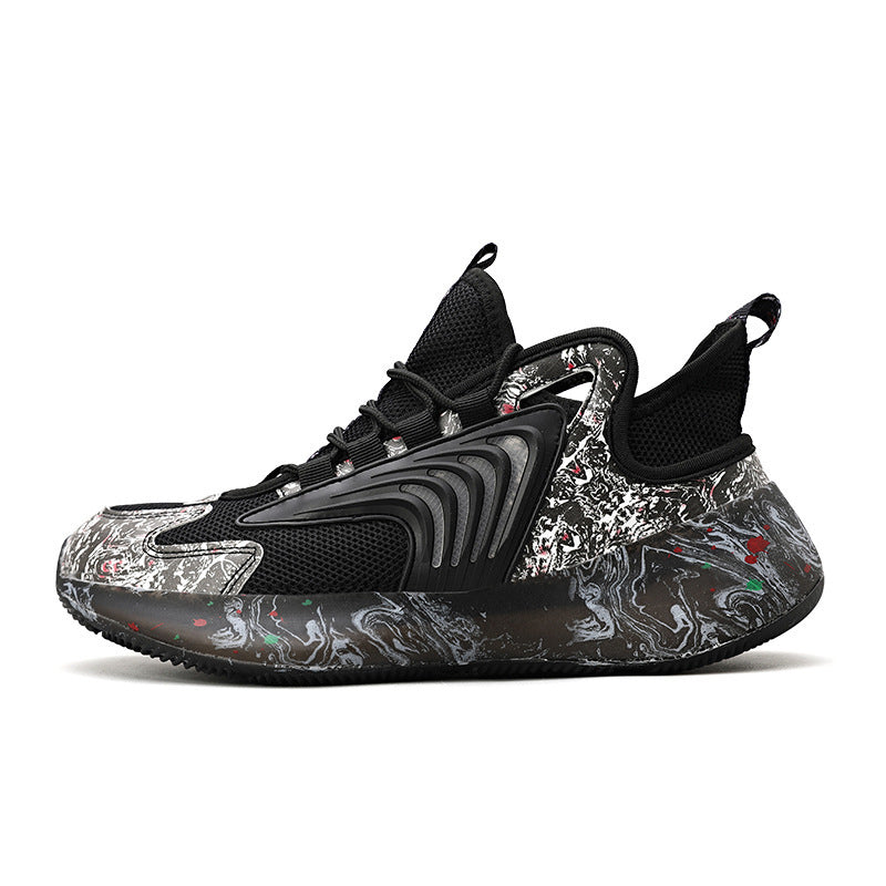 Low-top lace-up casual shoes