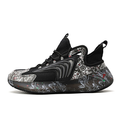 Low-top lace-up casual shoes