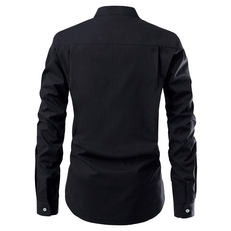 Men's Shirt Slim Long Sleeve Dress Shirt