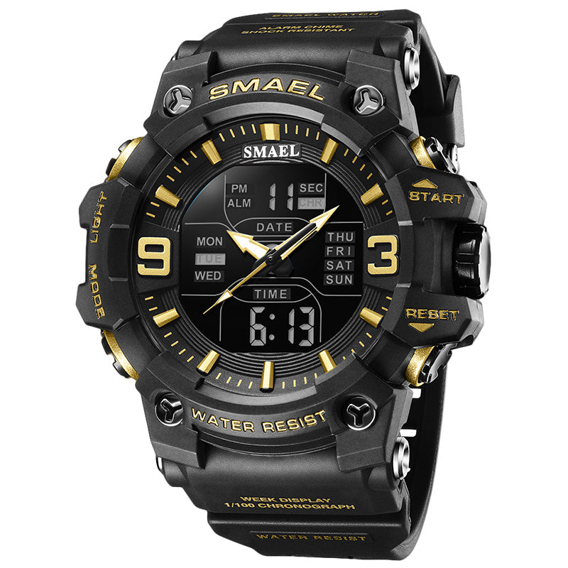 Sports Waterproof Electronic Watch Multi-function Training Alarm Clock Watch - sumet.shop