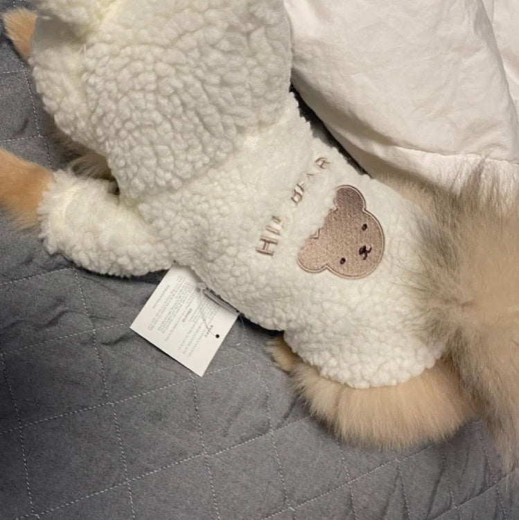 Lamb Wool Plus Velvet Padded Pet Clothes
