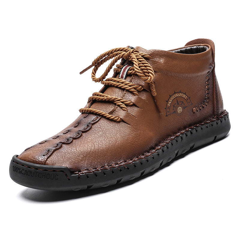 British lazy Boots soft winter men's sports style cotton shoes