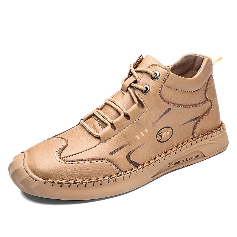 High-top tooling shoes Men's microfiber high-top tooling shoes