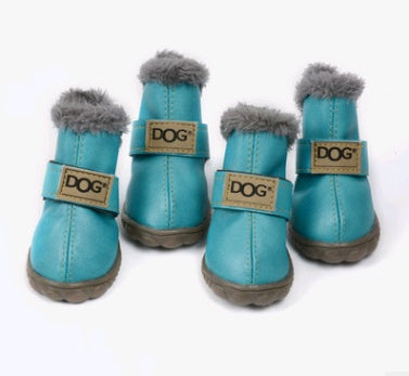 Dog Snow Boots Thick Snow Boots Keep Warm Teddy Autumn And Winter VIP Shoes