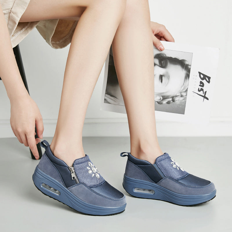 platform casual shoes  Women's thick platform casual shoes shake shoes