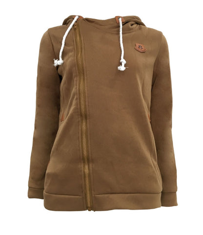 Sweatshirt Jacket Sweatshirt Cardigan Side Zip Hooded Sweatshirt Jacket