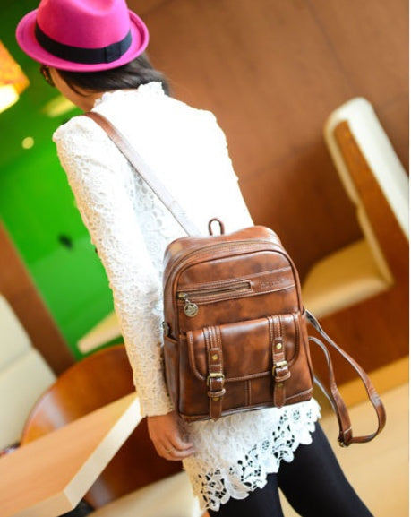 Vintage fashion backpack