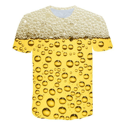 Short-sleeved T-shirt Men's Fashion Casual 3D Short-sleeved T-shirt