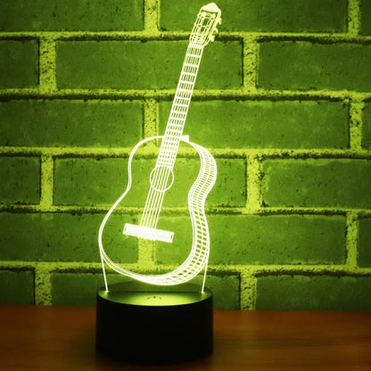 3D night light Guitar colorful 3D night light