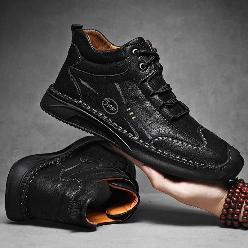 High-top tooling shoes Men's microfiber high-top tooling shoes