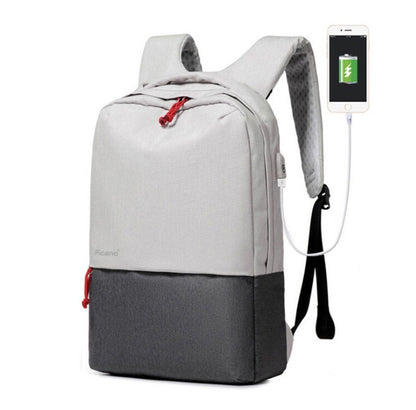 Computer bag backpack leisure student-functional USB charging knapsack