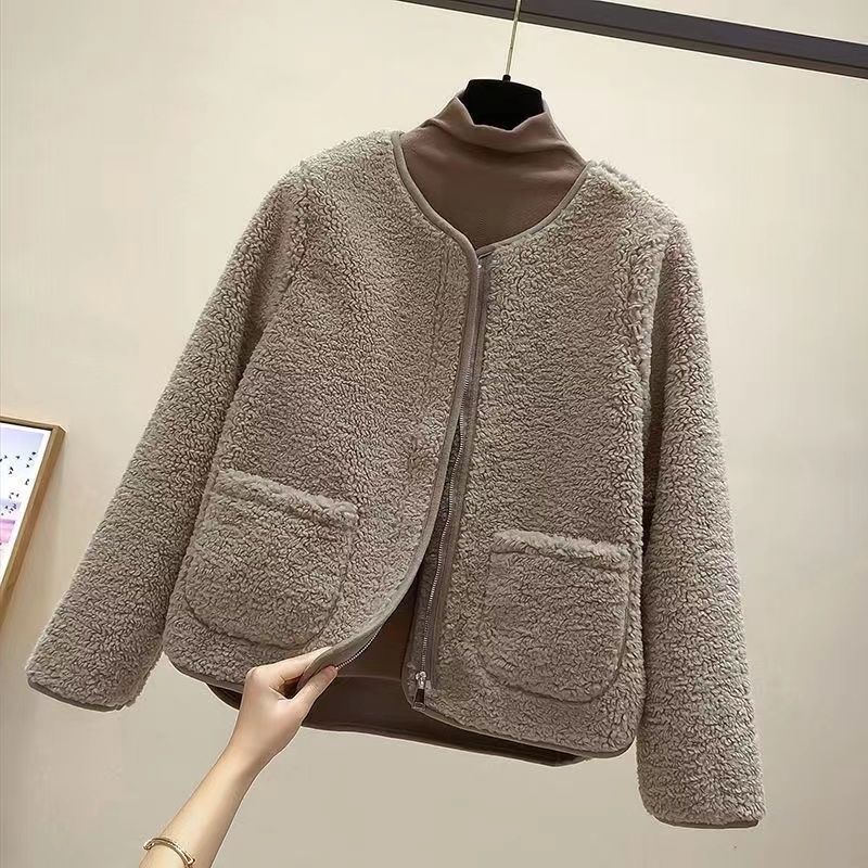 Springautumn New Round Neck Short Long Sleeve Top