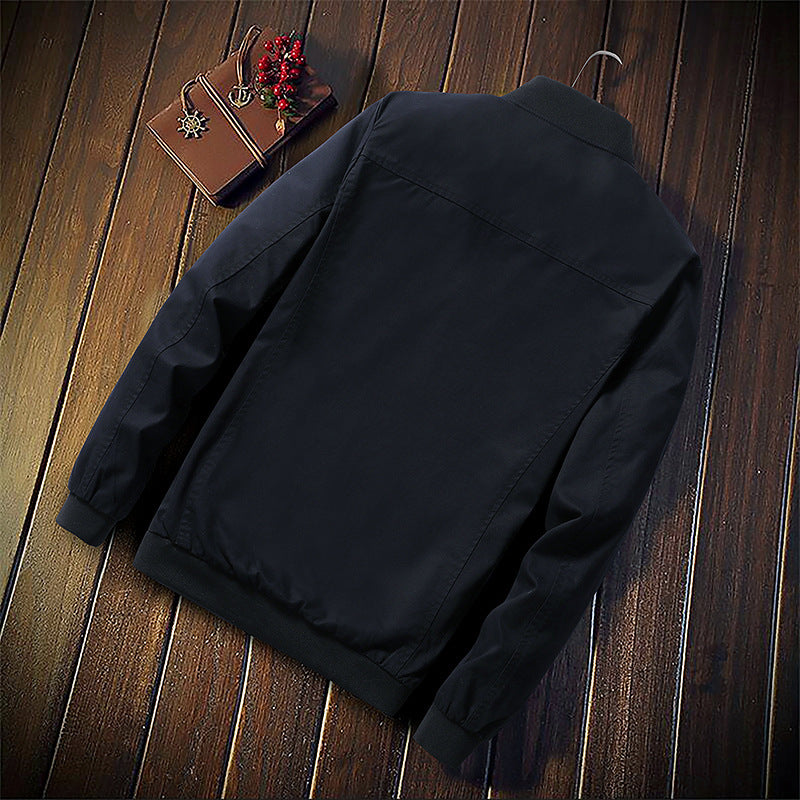 Baseball collar casual men's jacket