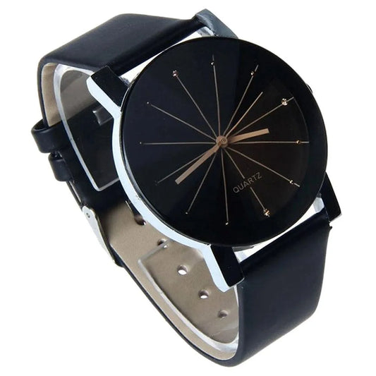 belt watch  Couple convex meridian belt watch casual men and women children table electronic watch